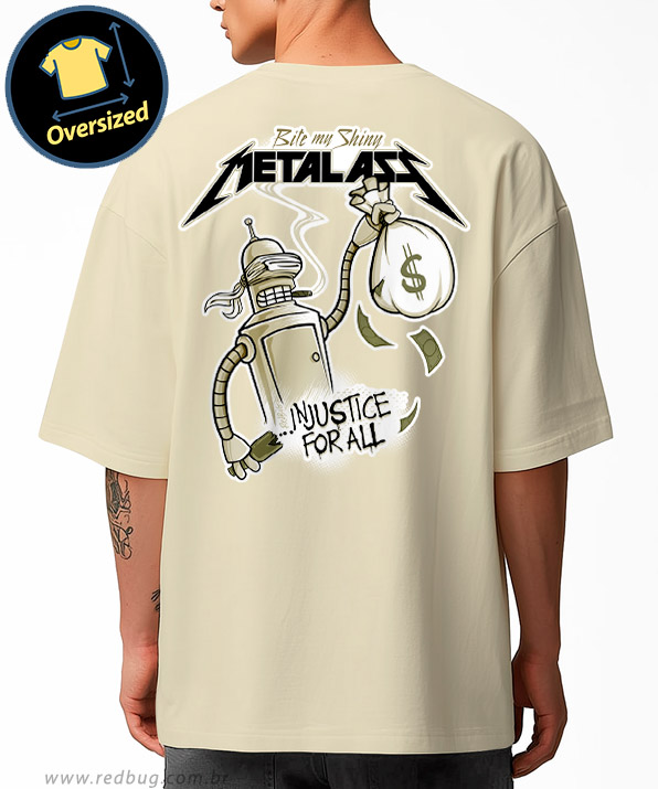 Camiseta Oversized Bender Metal Ass
