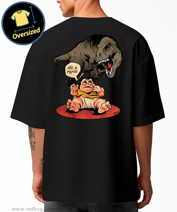 Camiseta Oversized Não é a mamãe