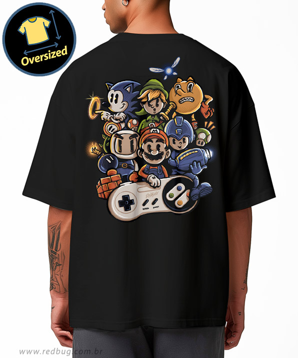 Camiseta Oversized Nostalgia Gamer