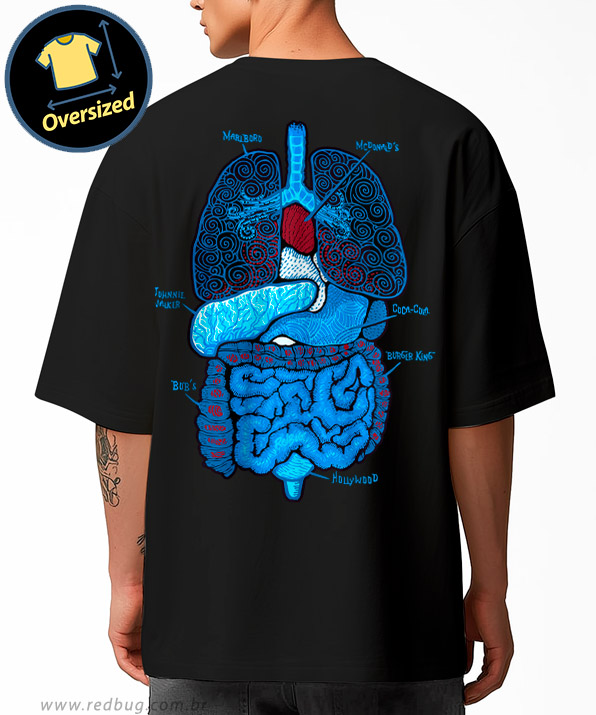 Camiseta Oversized Órgãos Infectados