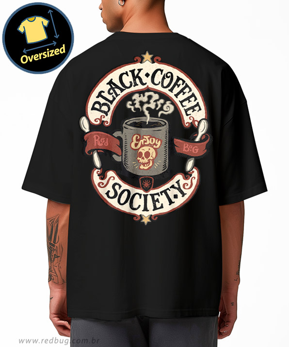 Camiseta Oversized Sociedade do café