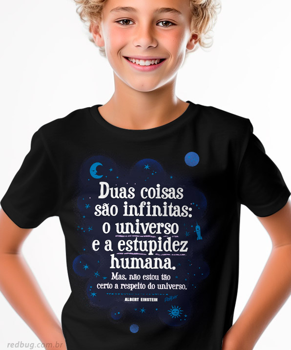 Camiseta Universo Infinito de Einstein