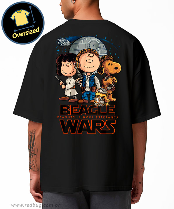 Camiseta Oversized Beagle Wars