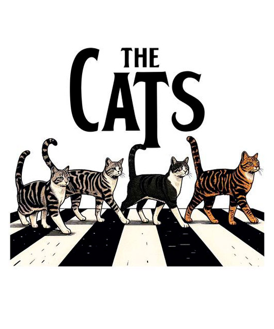 Camiseta The Cats Abbey Road
