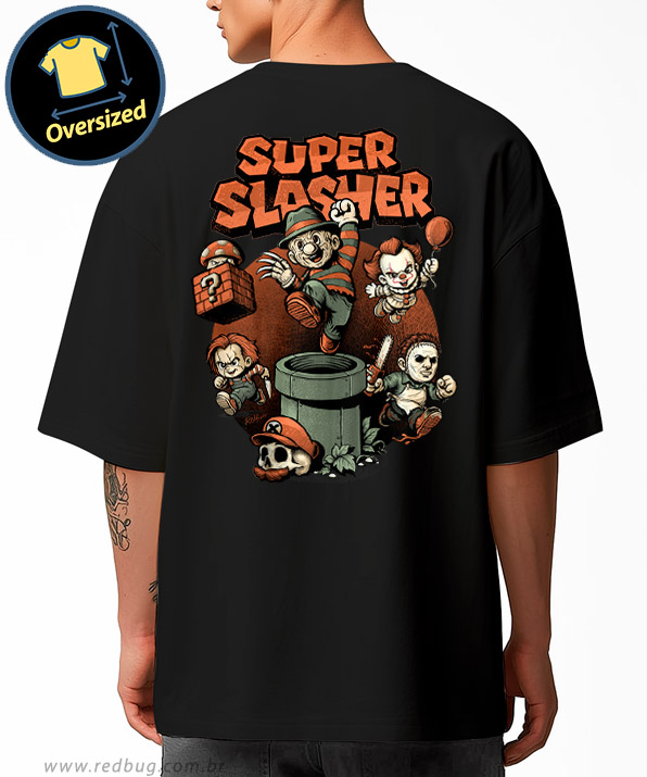 Camiseta Oversized Super Slasher Bros