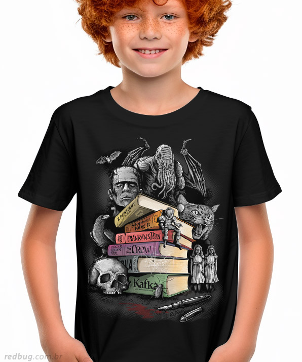 Camiseta literatura de terror