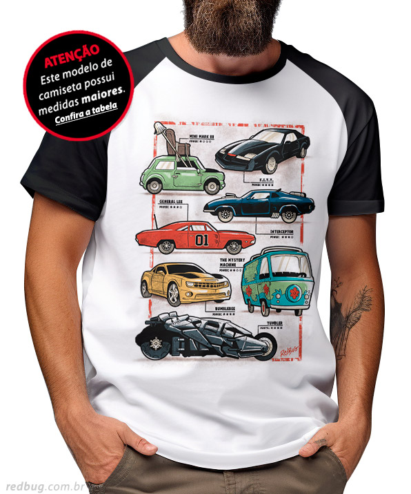 Raglan Ícones da Cultura Pop