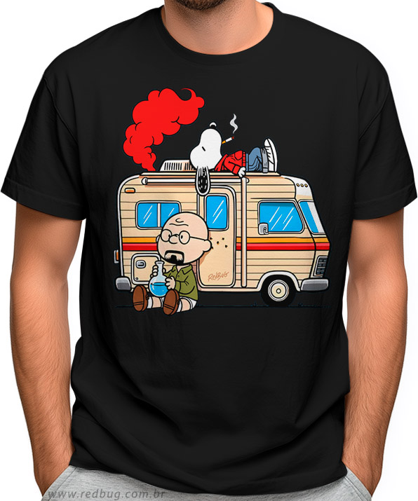 Camiseta Charlie White e Snoopy Pinkman
