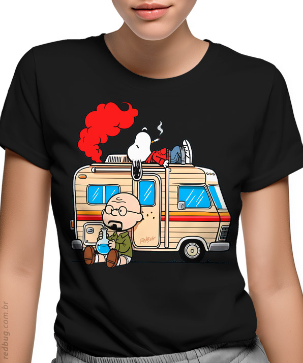 Camiseta Charlie White e Snoopy Pinkman