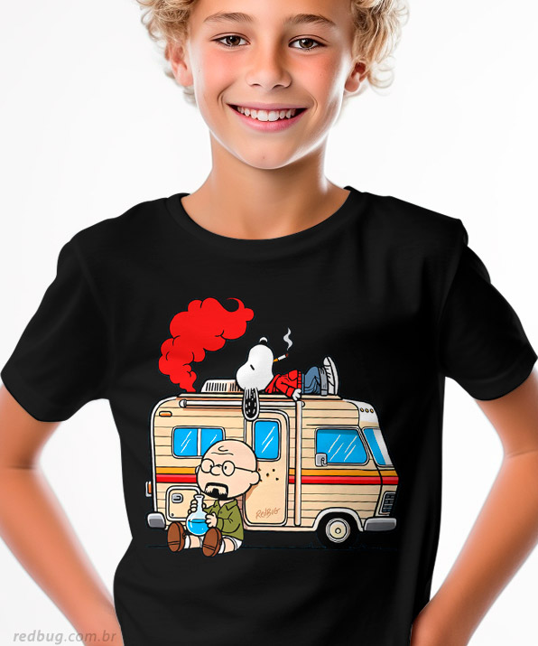Camiseta Charlie White e Snoopy Pinkman