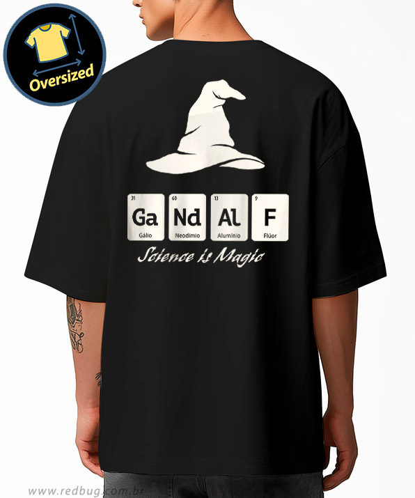 Camiseta Oversized Gandalf Elementar