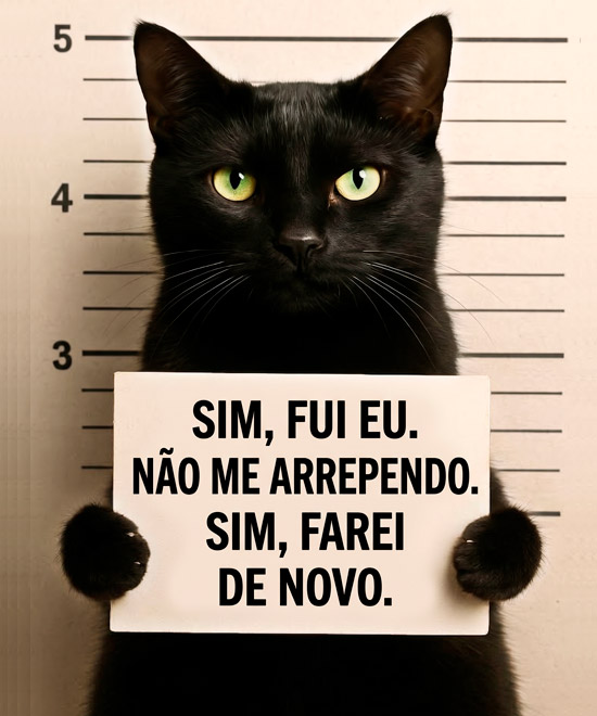 Camiseta Gato Fora Da Lei