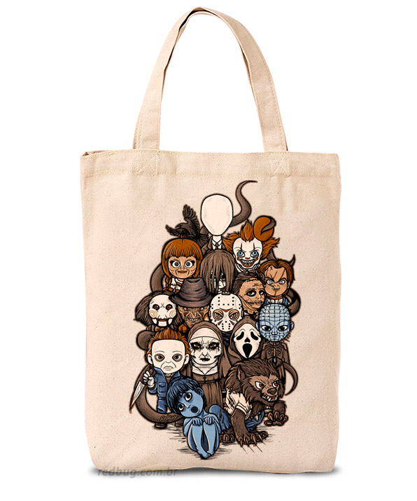 Ecobag Pequenos Ícones do Terror