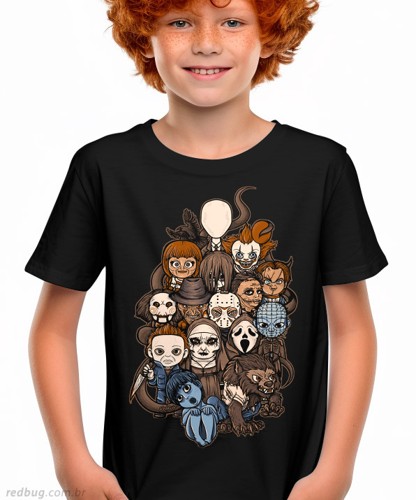Camiseta Pequenos Ícones do Terror