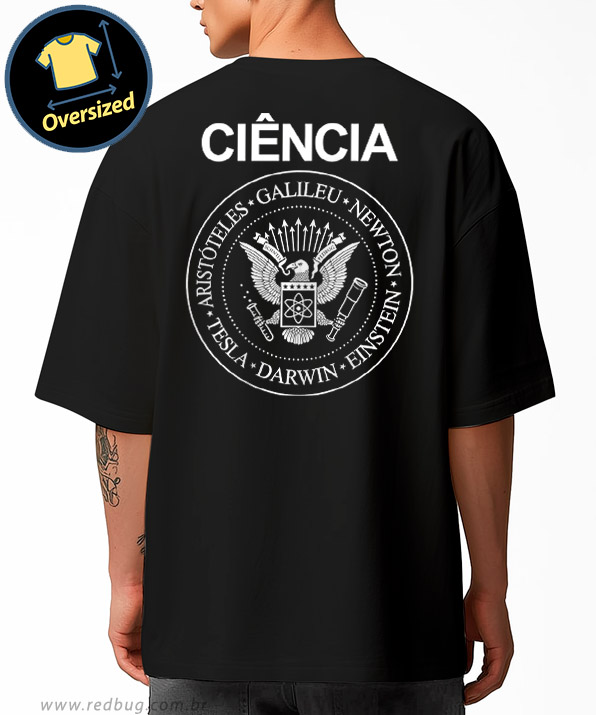 Camiseta Oversized Ciência Punk Rock