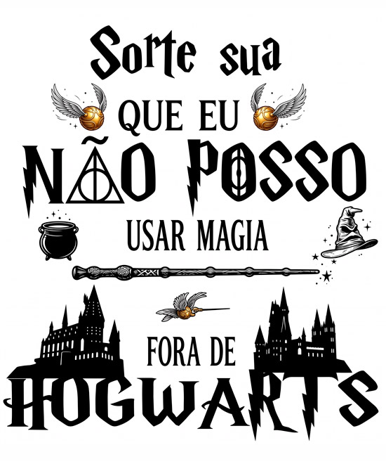 Camiseta Paciência Nível Hogwarts
