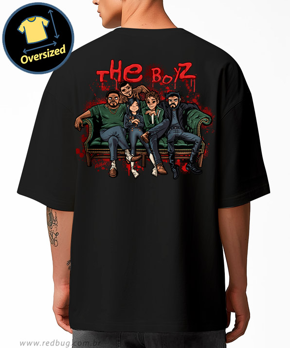 Camiseta Oversized The Boyz Rock Band