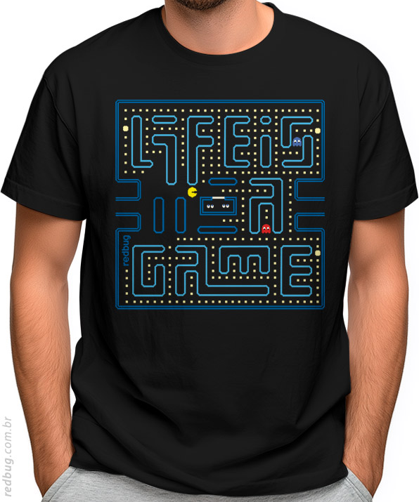 Camiseta PacMan Life is a Game
