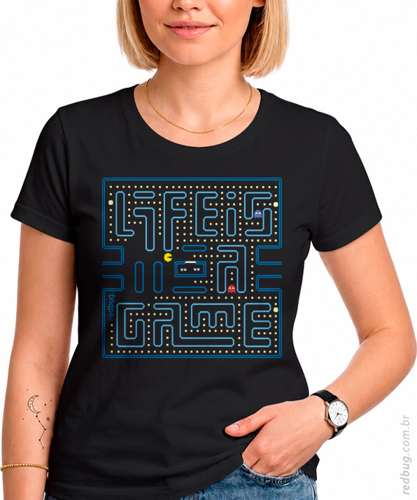 Camiseta PacMan Life is a Game