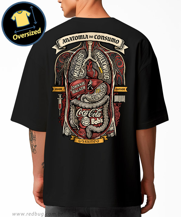 Camiseta Oversized Anatomia do Consumo