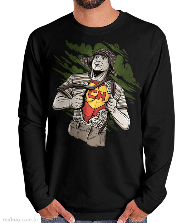 Manga Longa Chespirito Colorado
