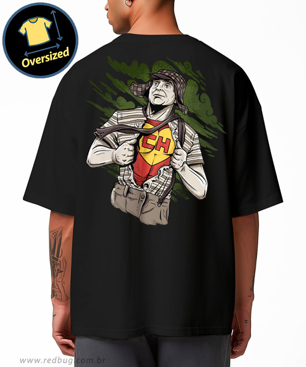 Camiseta Oversized Chespirito Colorado
