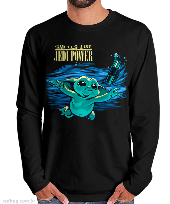 Manga Longa Baby Yoda Nirvana