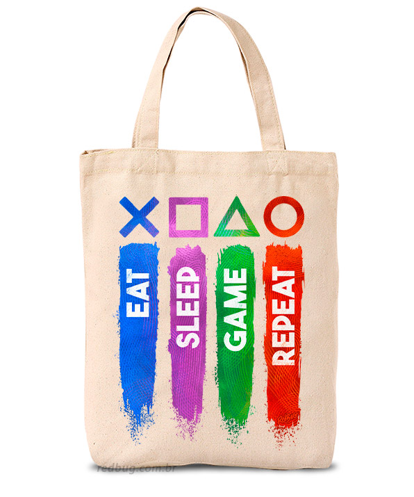 Ecobag Eat Sleep Game Repeat