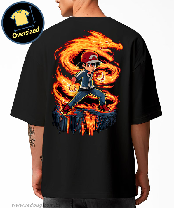 Camiseta Oversized Fire Ash