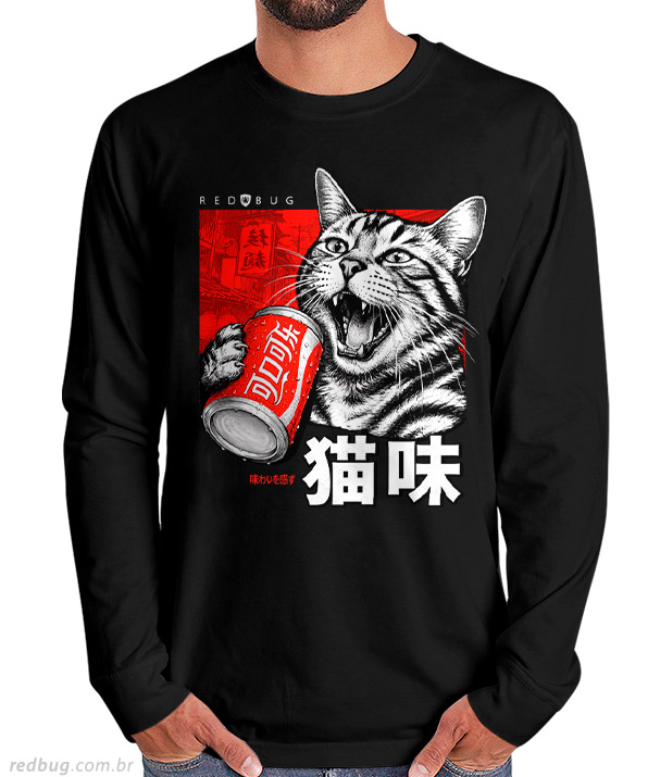 Manga Longa Sede de Gato