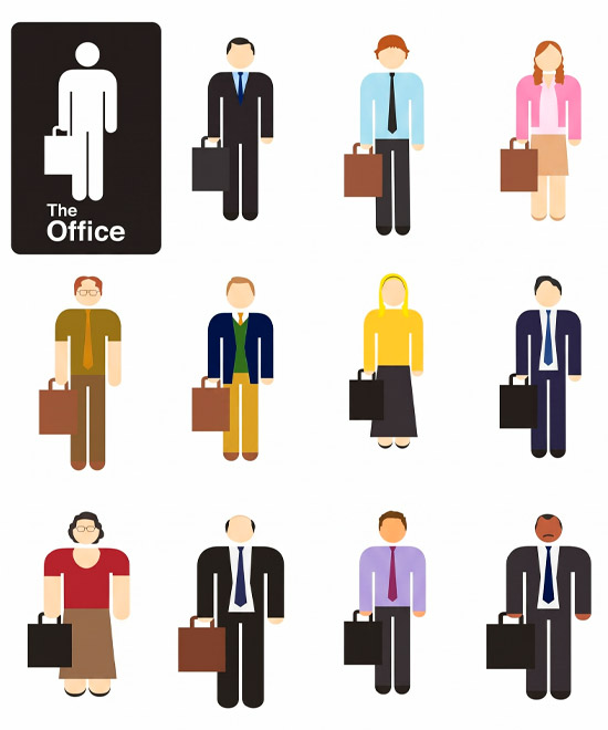 Camiseta The Office Icons