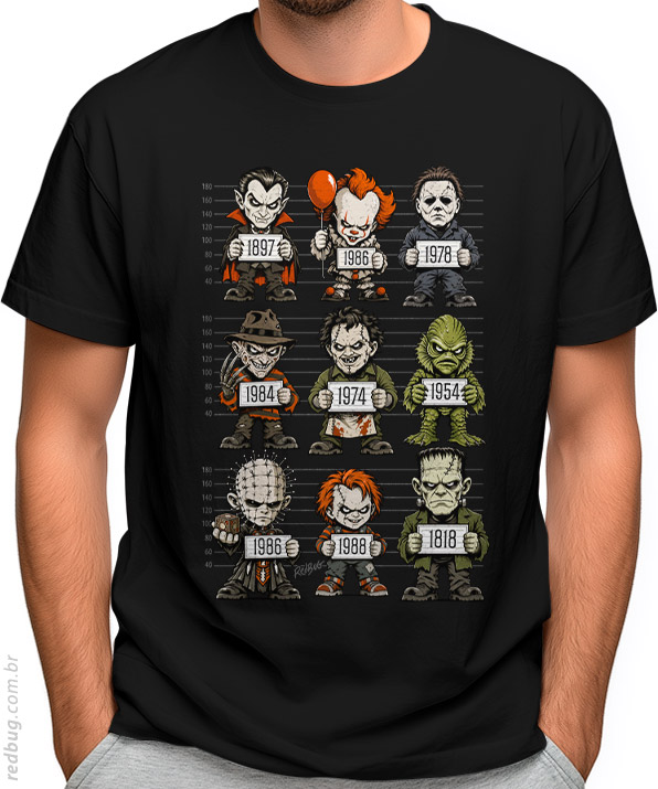 Camiseta Vilões Épicos Fichados