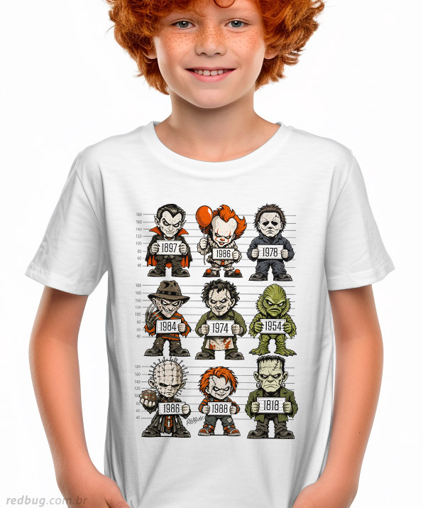 Camiseta Vilões Épicos Fichados