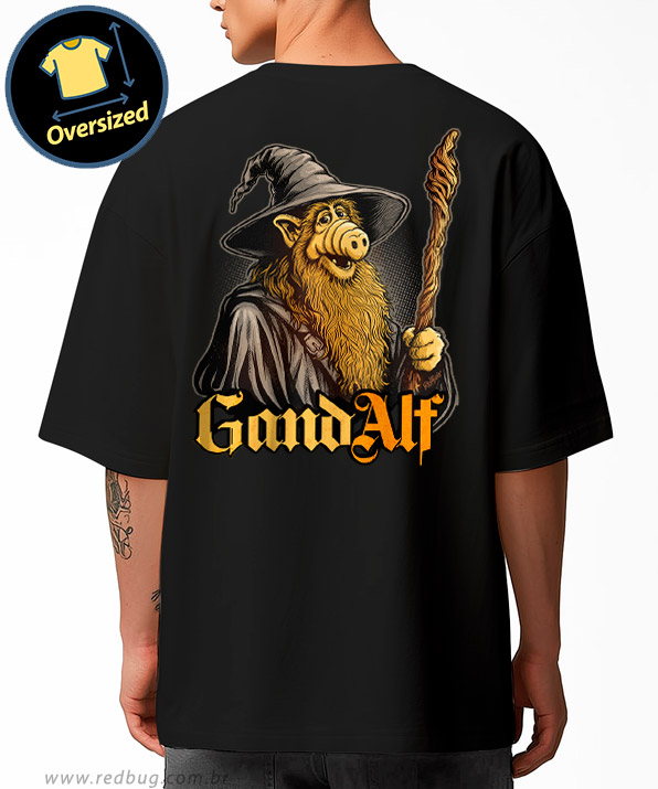 Camiseta Oversized Gandalf Mago ETeimoso