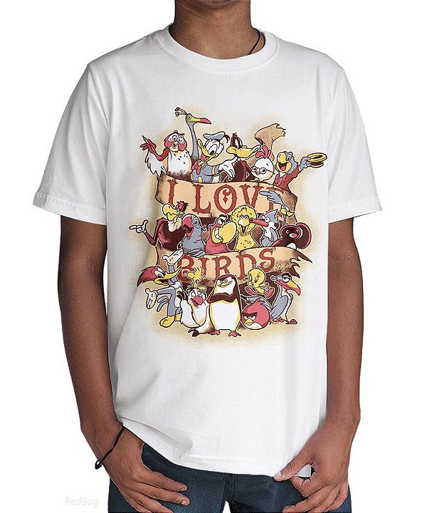 Camiseta I Love Birds