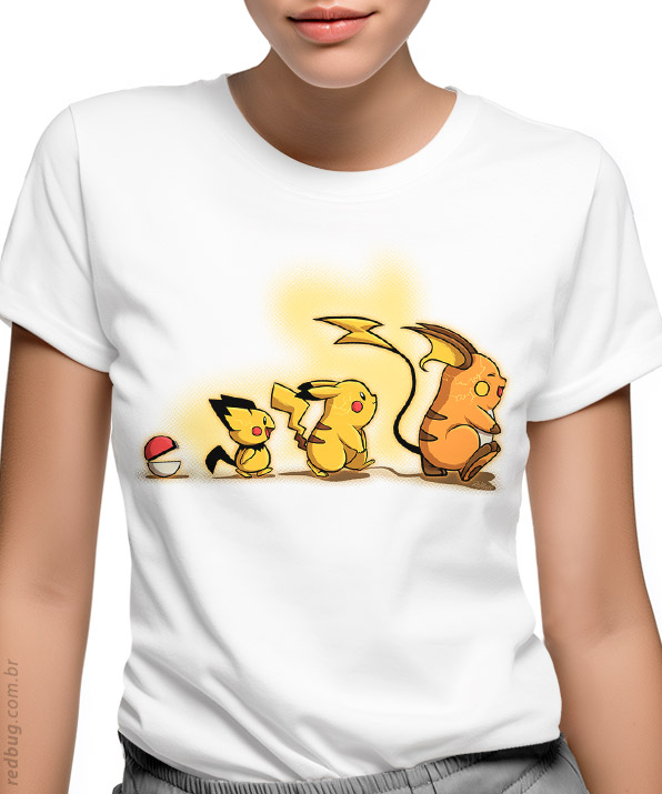 Camiseta Evolução Pokémon