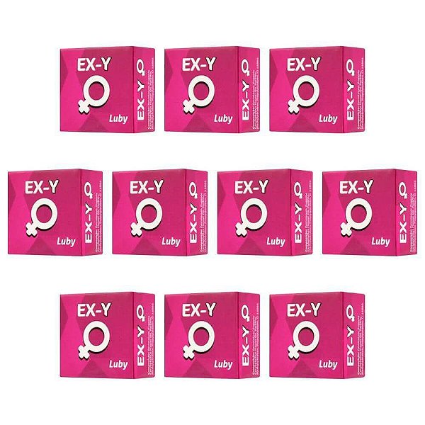 Pack 10 Unidades EX-Y Luby Excitante Feminino 4g Soft Love