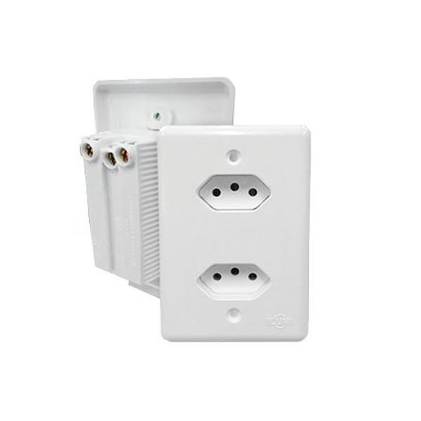 Tomada Dupla Completa 4x2 10a Stylus Ilumi