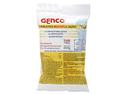 Cloro Multi Ação 3 x 1 Genco Tablete 200gr