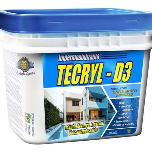 Impermeabilizante Tecryl-d3 Cinza 18 Kg