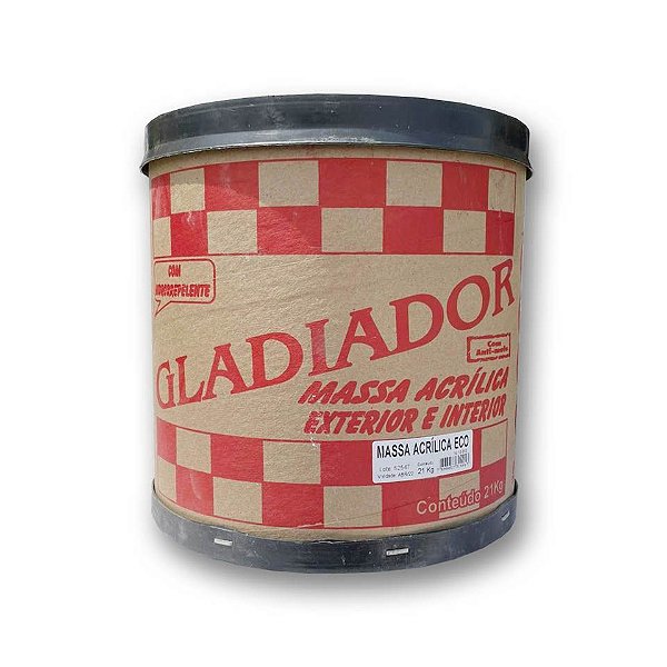 Massa Corrida Acrilica 21kg Gladiador