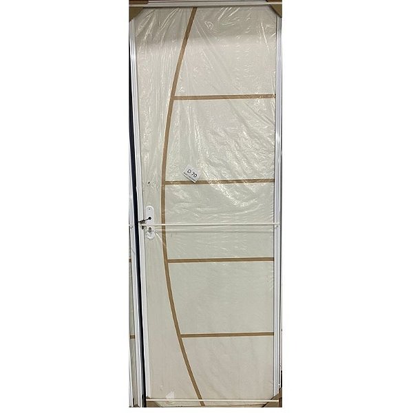 Porta de Madeira Completa Branca 74cm *
