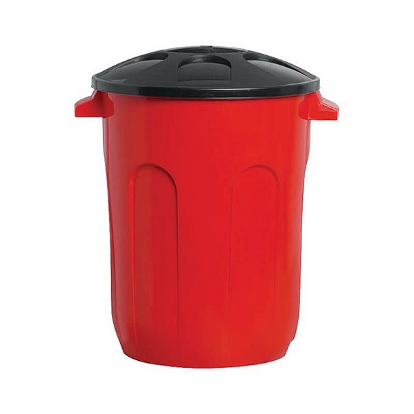 Cesto de Lixo Redondo Com Tampa 60 Litros Jaguar