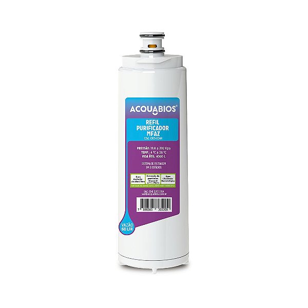 Refil para Purificador Master Frio Rotulo Azul Acquabios