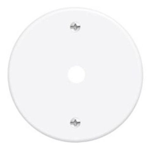Placa Redonda Cega com Furo 3" Blanc Fame