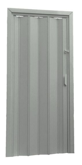 Porta Sanfonada 70cm Cinza Fortlev *
