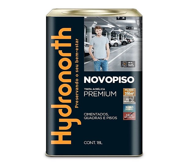 Tinta Piso Novopiso Lata 18 Litros Verde Hydronorth *
