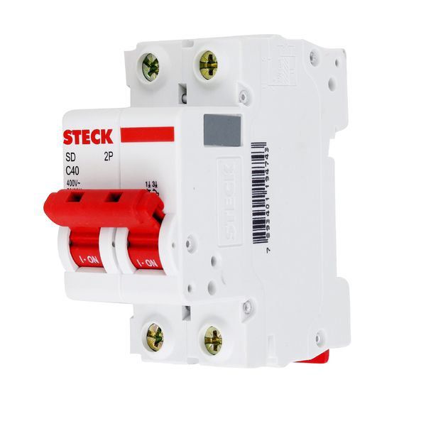 Disjuntor Din Bipolar 63a Curva C 3ka Sdd62c63 Steck