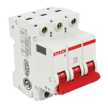 Disjuntor Serie Sd63 Tripolar 70a Curva C 4,5ka Steck