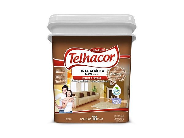Tinta Acrilica Linha Bronze Int / Ext 18 Litros Telhacor Algodão Egípcio